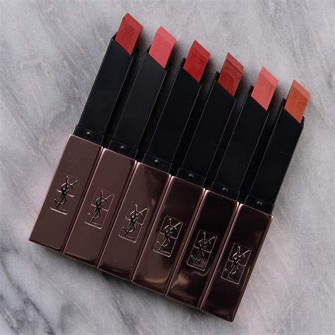 ysl the slim glow matte lipstick swatches|ysl matte lipstick swatches.